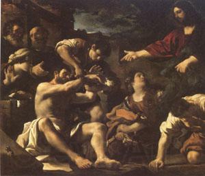 Giovanni Francesco Barbieri Called Il Guercino The Raising of Lazarus (mk05) Spain oil painting art
